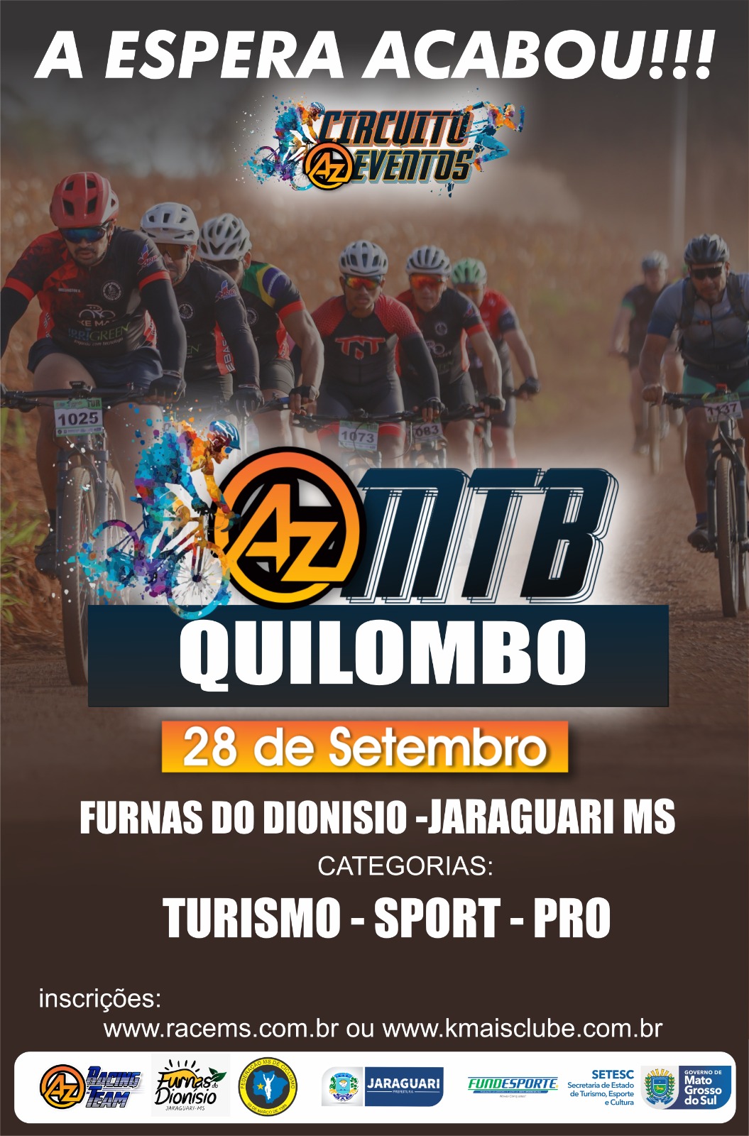 Banner do evento Circuito AZ Quilombo Jaraguari