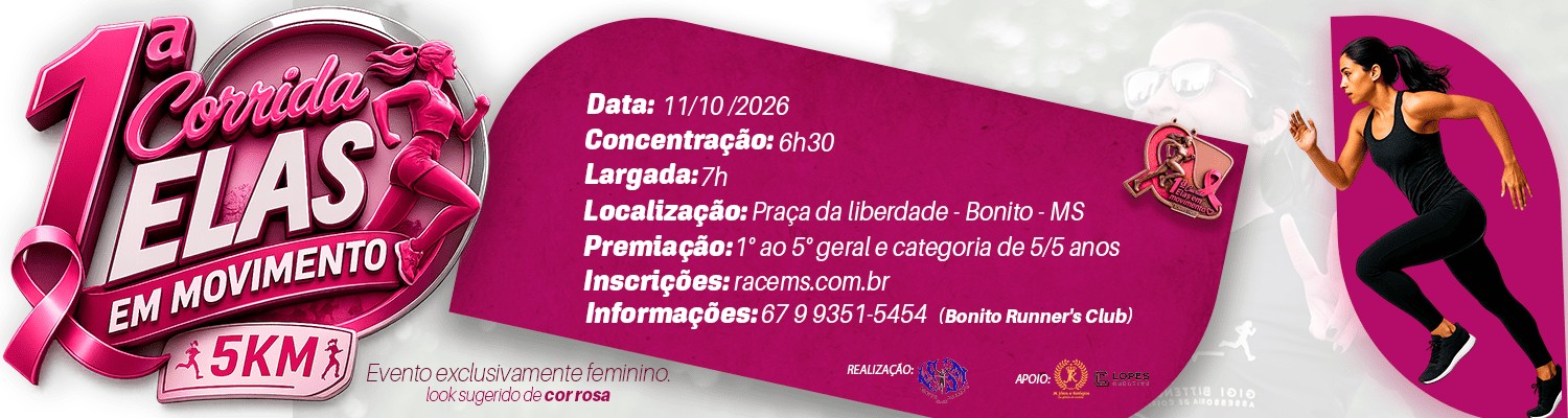 Corrida Elas em Movimento 2026
