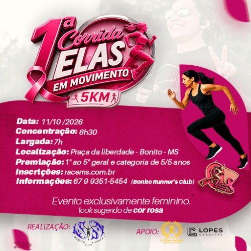 Corrida Elas em Movimento 2026