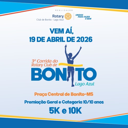 CORRIDA ROTARY CLUB BONITO LAGO AZUL - 2026