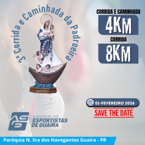 3ª Corrida da Padroeira Guaira 2026