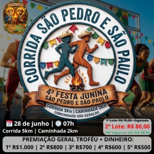 1ª CORRIDA SÃO PEDRO E SÃO PAULO