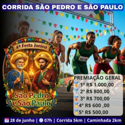 1ª CORRIDA SÃO PEDRO E SÃO PAULO