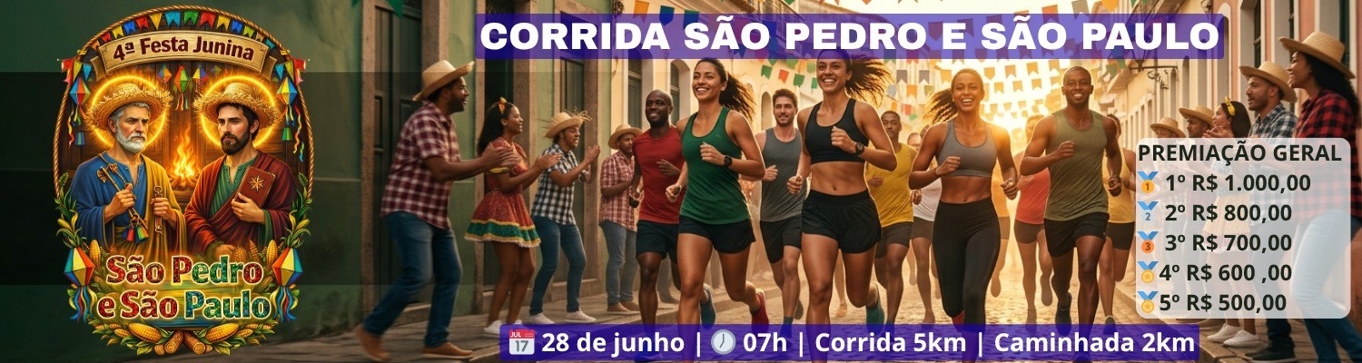 1ª CORRIDA SÃO PEDRO E SÃO PAULO