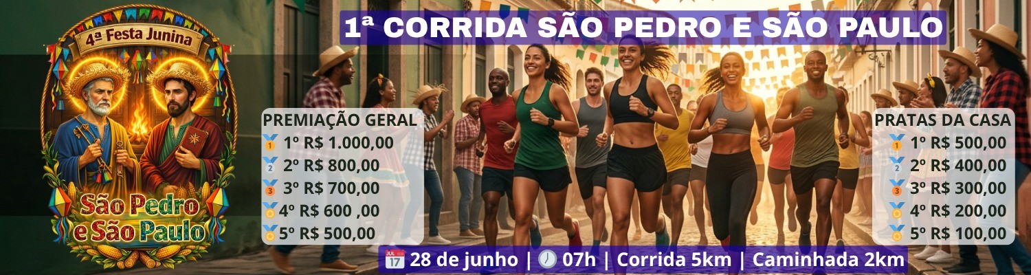 1ª CORRIDA SÃO PEDRO E SÃO PAULO