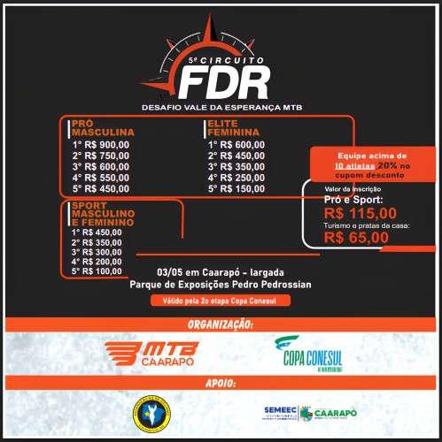 5º CIRCUITO FDR 2º ETAPA COPA CONESUL